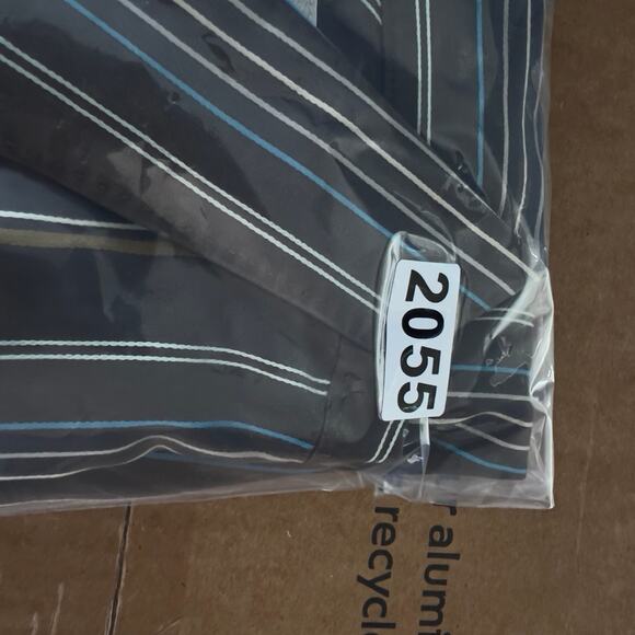 Tommy Bahama 100% Silk Resort Wear ButtonUp Shirt Men XXL Brown Blue Gold Stripe - Picture 13 of 13